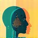 Illustration representing unconscious bias where one person's perspective is blurred by external factors.